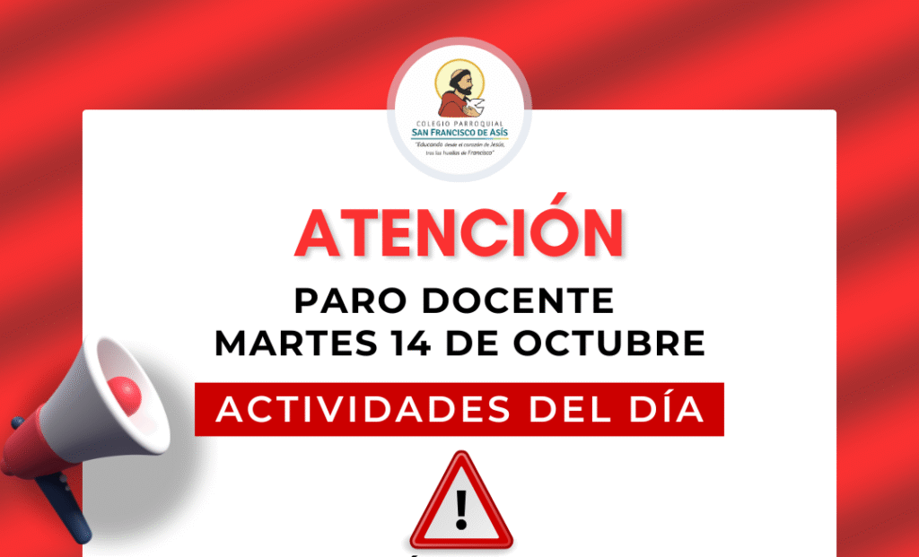 PARO DOCENTE 14/10/25 | ACTIVIDADES DEL DÍA