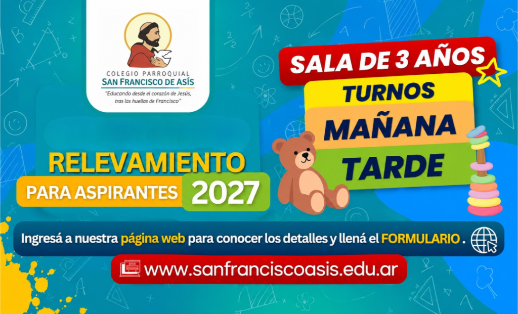 RELEVAMIENTO DE ASPIRANTES | SALA DE 3 – 2027